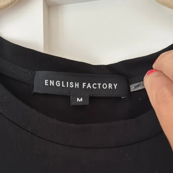 English Factory Black Ruffle Sleeve Dress - Picture 3 of 8